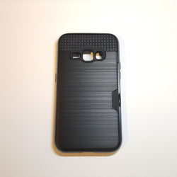 Samsung Galaxy J1 - Shockproof Slim Wallet Credit Card Holder Case Cover [Pro-Mobile]