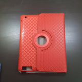 Apple iPad 2 / 3 / 4 - 360 Rotating Grid Plaid Pattern Stand Case Smart Cover [Pro-Mobile]