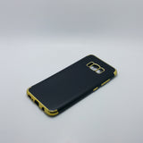 Samsung Galaxy S8 - Black Silicone Phone Case with Chrome Edge
