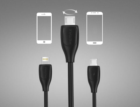 REMAX - LESU 2 in 1 Micro/ Lightning Charging & Data Cable RC-050t (2m)