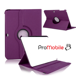 Samsung Galaxy Tab 4 10.1" - 360 Rotating Leather Stand Case Smart Cover [Pro-Mobile]