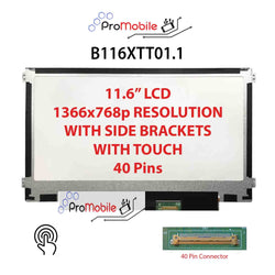 For B116XTT01.1 11.6" WideScreen New Laptop LCD Screen Replacement Repair Display [Pro-Mobile]