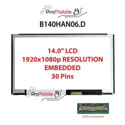 For B140HAN06.D 14.0" WideScreen New Laptop LCD Screen Replacement Repair Display [Pro-Mobile]
