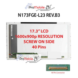 For N173FGE-L23 REV.B3 17.3" WideScreen New Laptop LCD Screen Replacement Repair Display [Pro-Mobile]