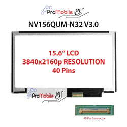 For NV156QUM-N32 V3.0 15.6" WideScreen New Laptop LCD Screen Replacement Repair Display [Pro-Mobile]