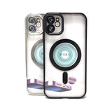 Apple iPhone 11 / XR - Chrome Edge Magnet RING Silicone Case [Pro-Mobile]