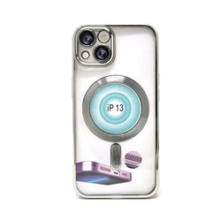 Apple iPhone 13 - Chrome Edge Magnet RING Silicone Case [Pro-Mobile]