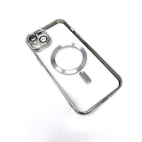 Apple iPhone 14 Plus - Chrome Edge Magnet RING Silicone Case [Pro-Mobile]