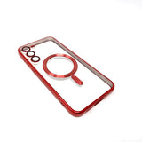 Samsung Galaxy S23 Plus - Chrome Edge Magnet RING Silicone Case [Pro-Mobile]