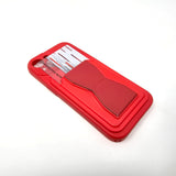 Apple iPhone 15 - Standing Card Secure Wallet Card Holder with Passthrough Kickstand [Pro-Mobile]