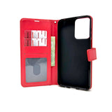 Motorola Moto G Play 2024 - Magnetic Wallet Card Holder Flip Stand Case Cover with Strap [Pro-Mobile]