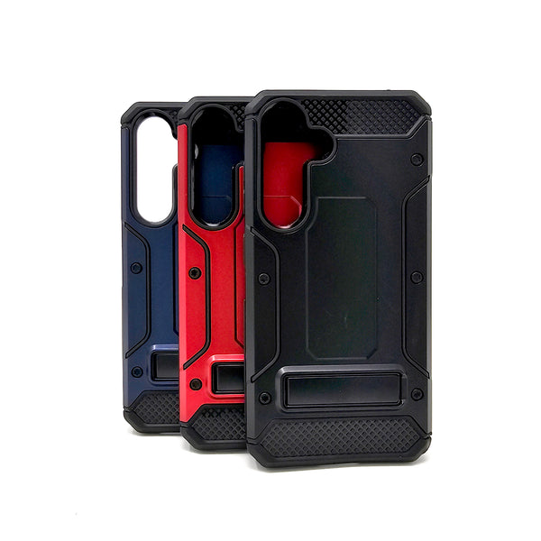 Samsung Galaxy S24 Plus - Brigadier Rigid Dual Layer Case with Kickstand Case [Pro-Mobile]