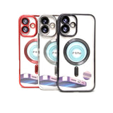 Apple iPhone 16 Plus - Chrome Edge Magnet RING Silicone Case [Pro-Mobile]