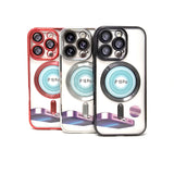 Apple iPhone 16 Pro - Chrome Edge Magnet RING Silicone Case [Pro-Mobile]