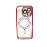 Apple iPhone 16 Pro - Chrome Edge Magnet RING Silicone Case [Pro-Mobile]