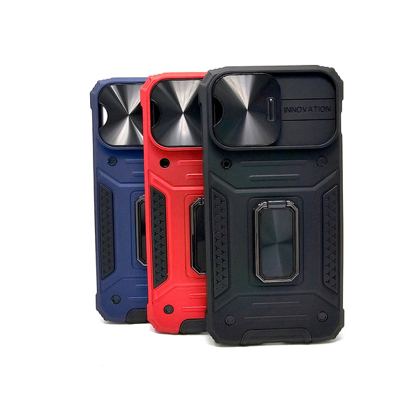 Apple iPhone 15 - Innovation Magnet Enabled Case with Ring Kickstand [Pro-M]