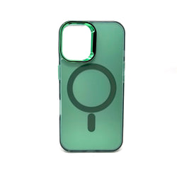 Apple iPhone 16 Pro Max - MAGNETO Chrome Edge Magnet Ring Silicone Case [Pro-Mobile]