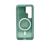 Samsung Galaxy S24 - MAGNETO Chrome Edge Magnet Ring Silicone Case [Pro-Mobile]
