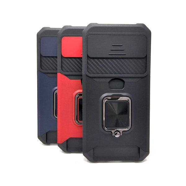 Google Pixel 9a - Secure Card Holder Magnet Enabled Case with Ring Kickstand [Pro-M]