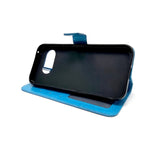 Google Pixel 9a - Magnetic Wallet Card Holder Flip Stand Case Cover with Strap [Pro-Mobile]
