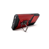 Motorola Moto G Stylus 5G 2025 - Secure Card Holder Magnet Enabled Case with Ring Kickstand [Pro-M]