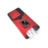 Motorola Moto G Stylus 5G 2025 - Secure Card Holder Magnet Enabled Case with Ring Kickstand [Pro-M]