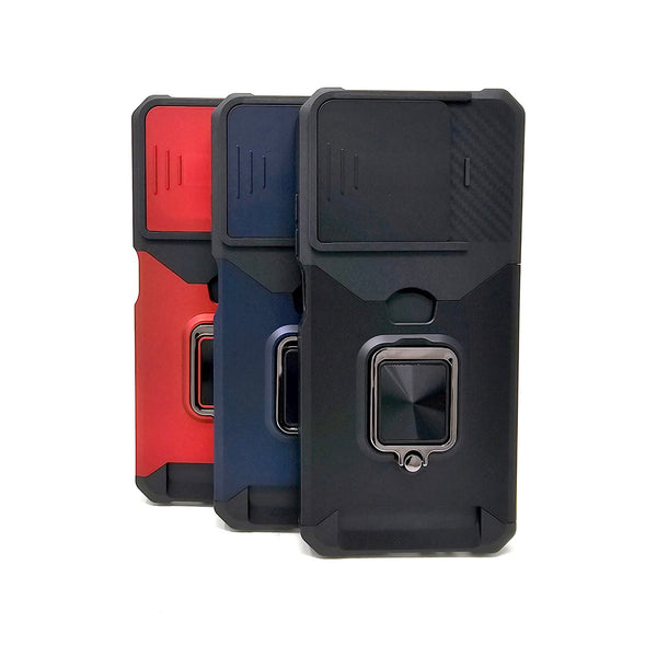 Motorola Moto G 5G 2025 - Secure Card Holder Magnet Enabled Case with Ring Kickstand [Pro-M]