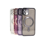 Apple iPhone 12 - SPARKLE Chrome Edge Magnet RING Silicone Case [Pro-Mobile]