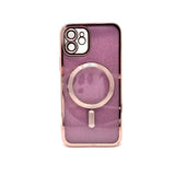 Apple iPhone 12 - SPARKLE Chrome Edge Magnet RING Silicone Case [Pro-Mobile]
