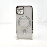 Apple iPhone 12 - SPARKLE Chrome Edge Magnet RING Silicone Case [Pro-Mobile]