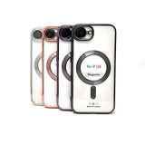 Apple iPhone 16e - Chrome Edge Magnet RING Silicone Case [Pro-Mobile]
