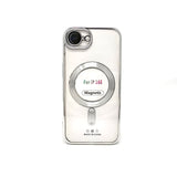 Apple iPhone 16e - Chrome Edge Magnet RING Silicone Case [Pro-Mobile]