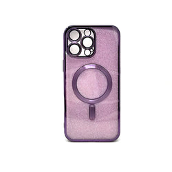 Apple iPhone 16 Pro Max - SPARKLE Chrome Edge Magnet RING Silicone Case [Pro-Mobile]