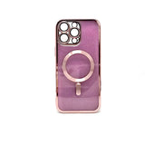 Apple iPhone 16 Pro Max - SPARKLE Chrome Edge Magnet RING Silicone Case [Pro-Mobile]