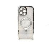 Apple iPhone 16 Pro Max - SPARKLE Chrome Edge Magnet RING Silicone Case [Pro-Mobile]