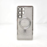 Samsung Galaxy S25 Ultra - SPARKLE Chrome Edge Magnet RING Silicone Case [Pro-Mobile]