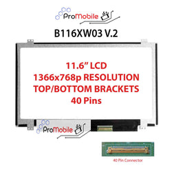 For B116XW03 V.2 11.6" WideScreen New Laptop LCD Screen Replacement Repair Display [Pro-Mobile]
