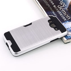 Samsung Galaxy Grand Prime - Shockproof Slim Wallet Credit Card Holder Case Cover [Pro-Mobile]