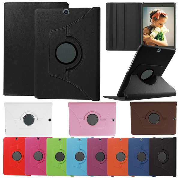 Samsung Galaxy Tab S2 9.7 - 360 Rotating Leather Stand Case Smart Cover [Pro-Mobile]