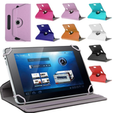 Universal 10" Tablet - 360 Rotating Leather Stand Case Smart Cover [Pro-Mobile]