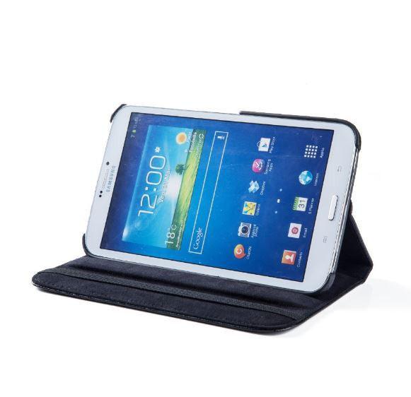Samsung Galaxy Tab 3 8"- 360 Rotating Leather Stand Case Smart Cover [Pro-Mobile]
