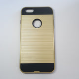 Apple iPhone 6 Plus/ 6S Plus - Shockproof Slim Dual Layer Brush Metal Case Cover [Pro-Mobile]