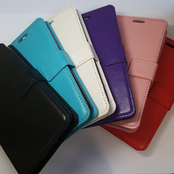 Samsung Galaxy S6 - Magnetic Wallet Card Holder Flip Stand Case with Strap [Pro-Mobile]