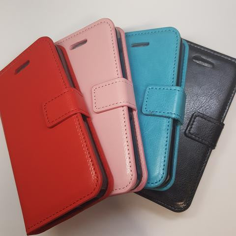 Samsung Galaxy S5 - Magnetic Wallet Card Holder Flip Stand Case with Strap [Pro-Mobile]