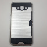 Samsung Galaxy J7- Shockproof Slim Wallet Credit Card Holder Case Cover [Pro-Mobile]