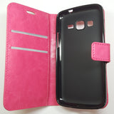 Samsung Galaxy Core - Magnetic Wallet Card Holder Flip Stand Case Cover [Pro-Mobile]