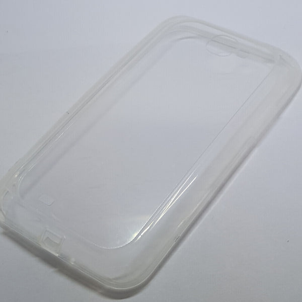 Samsung Galaxy Note 2 - Clear Transparent Silicone Phone Case With Dust Plug [Pro-Mobile]