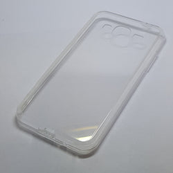 Samsung Galaxy J3 - Clear Transparent Silicone Phone Case With Dust Plug [Pro-Mobile]