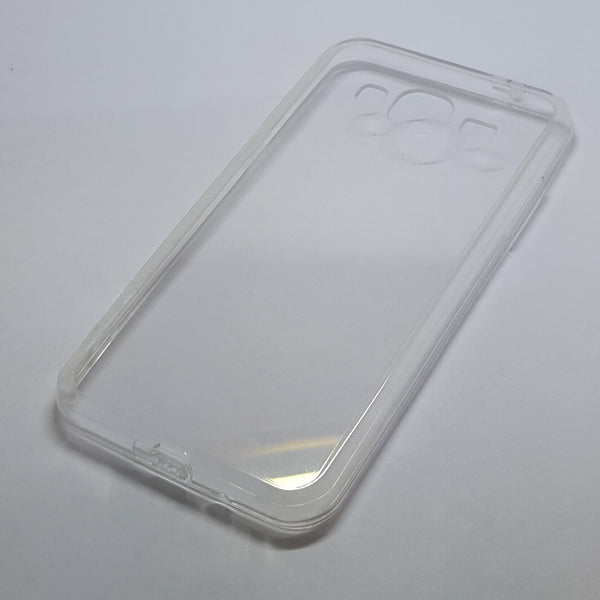 Samsung Galaxy J3 - Clear Transparent Silicone Phone Case With Dust Plug [Pro-Mobile]