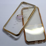 Apple iPhone 5G/5S/SE/5C - Chrome Edge with Rhinestone Silicone Case [Pro-Mobile]